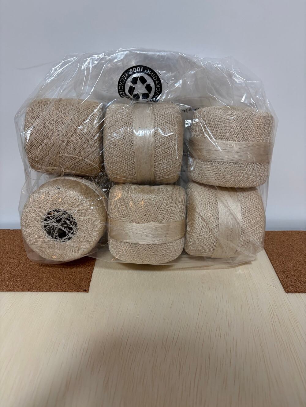 Lot of 6 Vintage DMC Cordonnet Special Superba No 80 Crochet Thread Ecru France - Picture 1 of 6